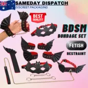 BDSM Luxury Fetish Restraint Bondage Kit Handcuffs Collar Cosplay Couple Sex Toy
