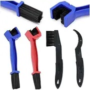 4 PCS Bicycle Chain Cleaner, Motorcycle Chain Washer, Motorcycle Bicycle Chain and Gears Brush Cleaner Maintenance Cleaning Tool