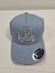 Travis Mathew Men's Mapes Adjustable Snapback Golf Cart Cap Hat Light Teal New