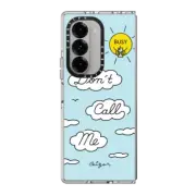 Galaxy Z Fold6 Clear Case Don't Call Me (Light Blue) By Ceizer