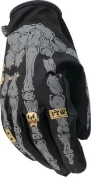 Z1R Reflective Mens Textile Motorcycle Gloves Black/Silver