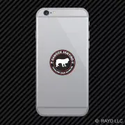 Danger Farting Cavalier King Charles Cell Phone Sticker Mobile Die Cut