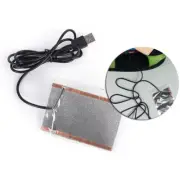 1PC portable usb heating sheet warm hand mouse pad carbon fiber heating fil-RR