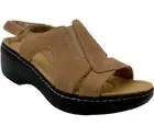 Clarks Leather Wedge Sandals Merliah Style US Size 8-M (1954)