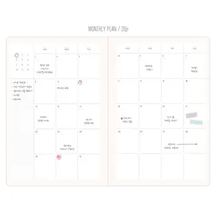 [韓國製造] 未註明日期的月度計劃者日記本日記本