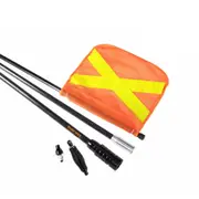 4WD Recovery Sand Flag Safety Flag Desert Quick Connector 3x1M