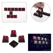 10pc/set Backlit Keycap for Corsair K70 K95 G710 RGB STRAFE Mechanical Keyboard
