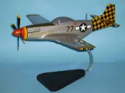 P-51 Mustang Belligerent Bets Wood Model Airplane - SMALL
