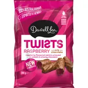 Darrell Lea Liqourice Twist Milk Chocolate Raspberry 200g