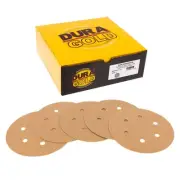 Dura-Gold 80 Grit Sandpaper Discs 6" Hook & Loop 50 Pack for Wood & Metal