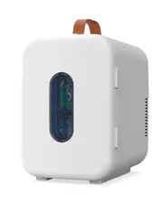 YOPOWER 10 Liter Portable Personal Mini Fridge Cooler and Warmer Refrigerator White