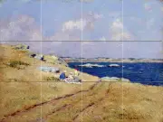 Art The Cliff Walk Newport Landscape Vivid Mural Ceramic Backsplash Tile #2313