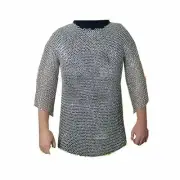 Aluminum Chainmail Shirt Medium Size Medieval Knight Chain Mail LARP Reenactment