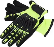 COOPHYA Heavy Duty Men's Work Gloves Multi-purpose Cut Resistant Gloves for Industrial Gardening Outdoor Activities Comfortable Breathable Material