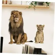 Lion Animal Wall Stickers Removable Wall Decals Peel and Stick Wall Art Lion 2