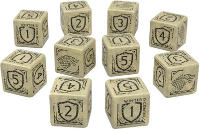 Game of Thrones Dice: Stark D6 Dice Set (10)