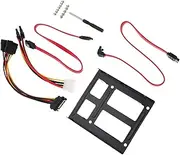 OSALADI Ssd to Adapter Bracket 2.5 to 3.5 Data Power Easy Install Desk Pc Mounting Kit