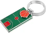 2pcs Basketball Keychain Basketball Key Chain Sports Style Keychain Stuffed Ball Game Pendant Backpack Keychain Keychains Sports Ball Football Zinc Alloy