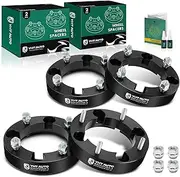 YHTAUTO 4x137 Wheel Spacers 1.25 Inch Compatible with Can-Am & Bombardier & Kawasaki & Suzuki, Tire Spacers w/10x1.25 & 12.9 Grade Studs, 110mm Center Bore 4 Lug 4PCS Black Spacer