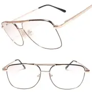 True Vintage Classic Indie Square Gold Frame Spring Hinge 1.25 Reading Glasses