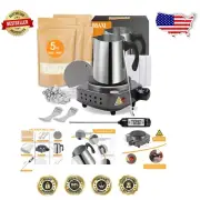 Deluxe Candle Making Set with 5lb Soy Wax & Electric Melting Pot for Beginners