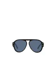 Black logo sunglasses 58 Blue