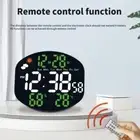 USB Power LED Wall Clock Large Display Electronic Alarm Clock Remote Control