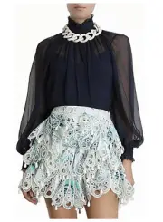 BNWT ZIMMERMANN GLASSY ROULEAUX SWING BLOUSE SIZE 0