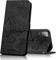 [CXTcase] Case for Samsung Galaxy S20 FE, Shockproof PU Leather Magnetic Flip Case Wallet Cover with Card Slots and Stand Feature, Phone Case for Samsung Galaxy S20 FE, Black