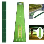 Golf Putting Mat Training Aid Improving Putting Skills Practical Roll up Storage