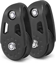 2 PCS Kayak Slide Rail Anchor Trolley Kit Pulley Blocks for Kayak Canoe Boat BBZY