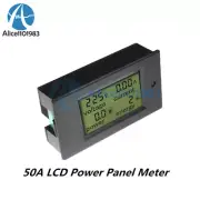 Digital DC 50A LCD Power Panel Meter Monitor Power Energy Voltmeter Ammeter
