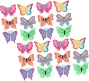 COMNESTBI 24pcs Butterfly for Boys and Girls Lightweight Jewelry for Girls Dress up Birthday Christmas and Valentine Day Parties