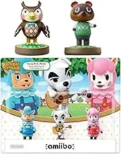 Animal Crossing Series 3-Pack Amiibo (Animal Crossing Series) - Tom Nook - Blathers Amiibo Bundle for Nintendo Switch - 3DS - Wii U (Bulk Packaging)