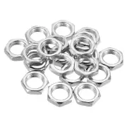 20pcs M16x1.5 Steel Hex Nuts Hardware Nuts Screw Bolt Fasteners 6mm High