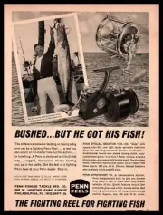 1968 Penn Fishing Tackle Mfg. Philly Special Senator Spinfisher Vintage Print Ad