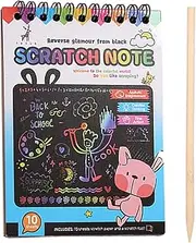 Gcerfby Scratch Off Craft Painting Book, Colorful Scratch Off Art Crafts, Funny Painting Kits for Kids, Crafts Supplies for Birthday, Christmas, New Year