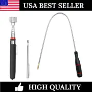 3-Pack Telescoping Magnetic Pickup Tool Set, Extendable & Bendable Design