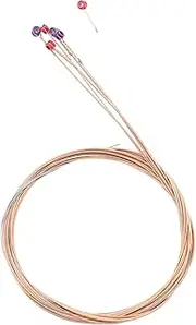 DRESSOOS 6pcs Replaceable Acoustic Guitar Strings Durable Folk Guitar Strings for Sound and Powerful Performance Compatible with
