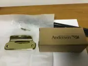 New. Andersen 9004441 Bright Brass Sash, 2 1/2" Screw Centerline