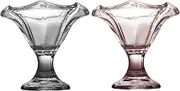 KOLUZ Glass Ice Cream Dessert Bowl, Glass Sundae Glasses, Sundae Fruit Trifle Bowl for Ice Cream, 160ml, Glass Pudding Bowl, Serving Bowls Ice Cream Cups,A