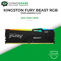 在飛比找蝦皮購物優惠-金士頓 Hyper-X Fury Beast RGB DDR