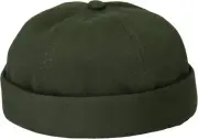 WITHMOONS Watch Cap Beanie Cotton Docker Brimless Harbour Hat One Size, Green