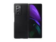 Official Samsung Leather Cover Case for Galaxy Z Fold2 / Z Fold2 5G - Black
