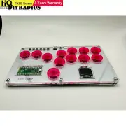 Solid Studio Arcade Controller Game Fight Stick with RGB Lights for Hitbox KOF