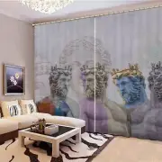 Plaster Of Philosophers 3D Blockout Photo Print Curtain Fabric Curtains Window