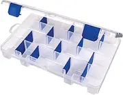 Flambeau 4007 Tuff Tainer See-Through Storage Box, 6 Fixed Compartments, 10 Zerust Dividers