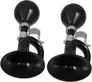 CLISPEED 2pcs Loud Metal Snail Air Horns Bicycle Bell Easy Install Handlebar Accessory for Boys Durable Scooter Horn for Versatile Use
