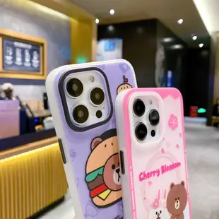 Line Friends 手機殼 熊大 布朗熊 magsafe磁吸 iPhone 14 Pro i13 蘋果14 手機殼