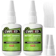 Super Glue Liquid, Instant Clear Cyanoacrylate Medium Viscosity 4 oz